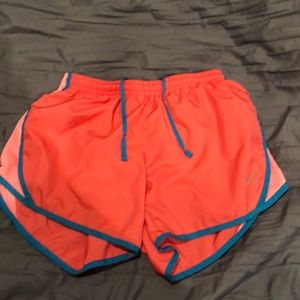 Blue and Pink Nike shorts